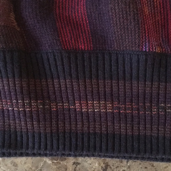 🔥VTG Coogi Style Protege Collection Maroon Multi Textured Crewneck Sweater L - Picture 10 of 11